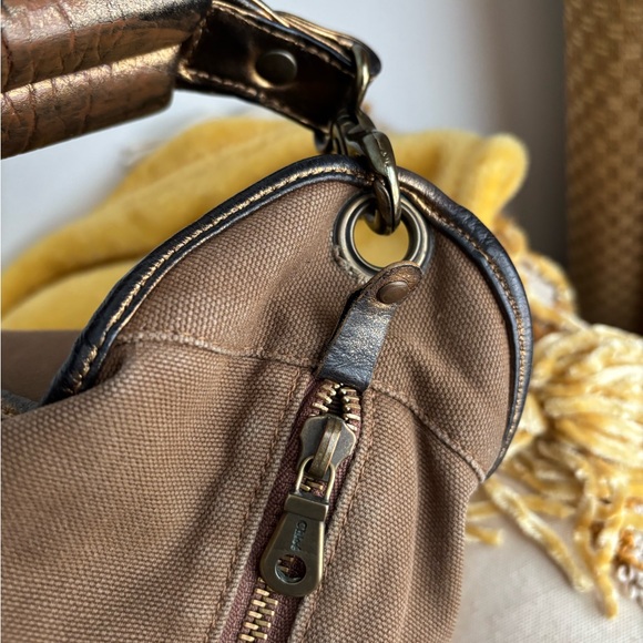 Chloe Brown and Gold Shoulder Bag - Picture 10 of 13